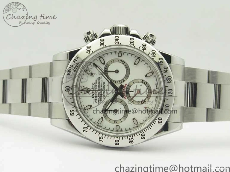 0412 Daytona 116520 ARF 1:1 Best Edition 904L SS Case and Bracelet White Dial A4130 Super Clone V Neat 3419